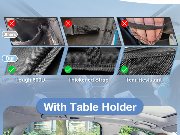 backseat car organizer with tray