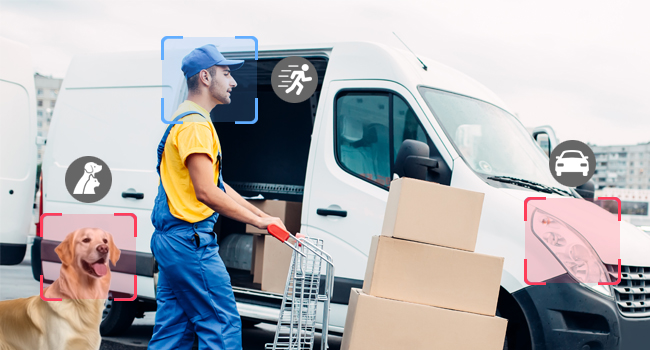 video doorbell camera with human detection