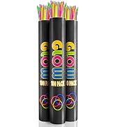 Crown Display Halloween 300 Glow Sticks Necklaces 22 inch Glow in The Dark Halloween Party Suppli...