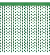 2 Pack 3.2ft x 6.6ft Christmas Metallic Foil Fringe Curtain, Green Christmas Tree Tinsel Curtains...
