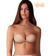 VOCH GALA Sticky Bra Lifting Strapless Bras for Women, Push Up Adhesive Bra for Backless Dresses