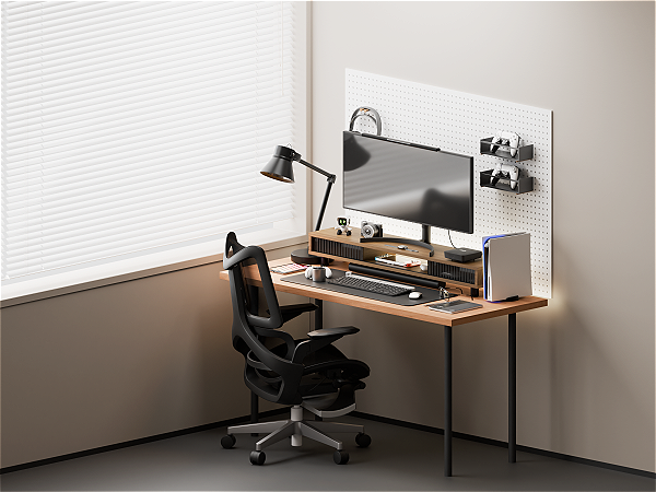 At longest 42.5inch wide, computer stand is big enough to support two monitors for work