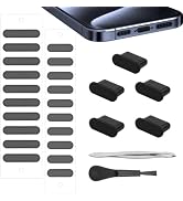 AILOVETECK USB C Port Cover for iPhone 15 Series, USB C Dust Plug Phone Speaker Cover, Phone Char...