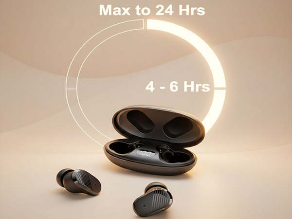 24hrs playtime bluetooth earbuds