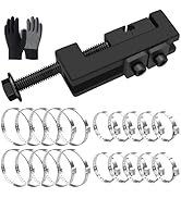 Aienxn CV Boot Clamp Plier with 20PCS 304 Stainless CV Boot Clamps, 10PCS Small and 10PCS Large S...