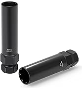 GIREORAN 2 Piece 6 Spline & 7 Spline Lug Nut Key, Spline Lug Nut Socket, Wheel Lock Removal Tool ...