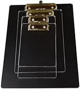 Acrylic Clipboard,4 Piece Set for Clear Clipboards,A4/Letter Size Clipboard,Memo Clip Boards,Mini...
