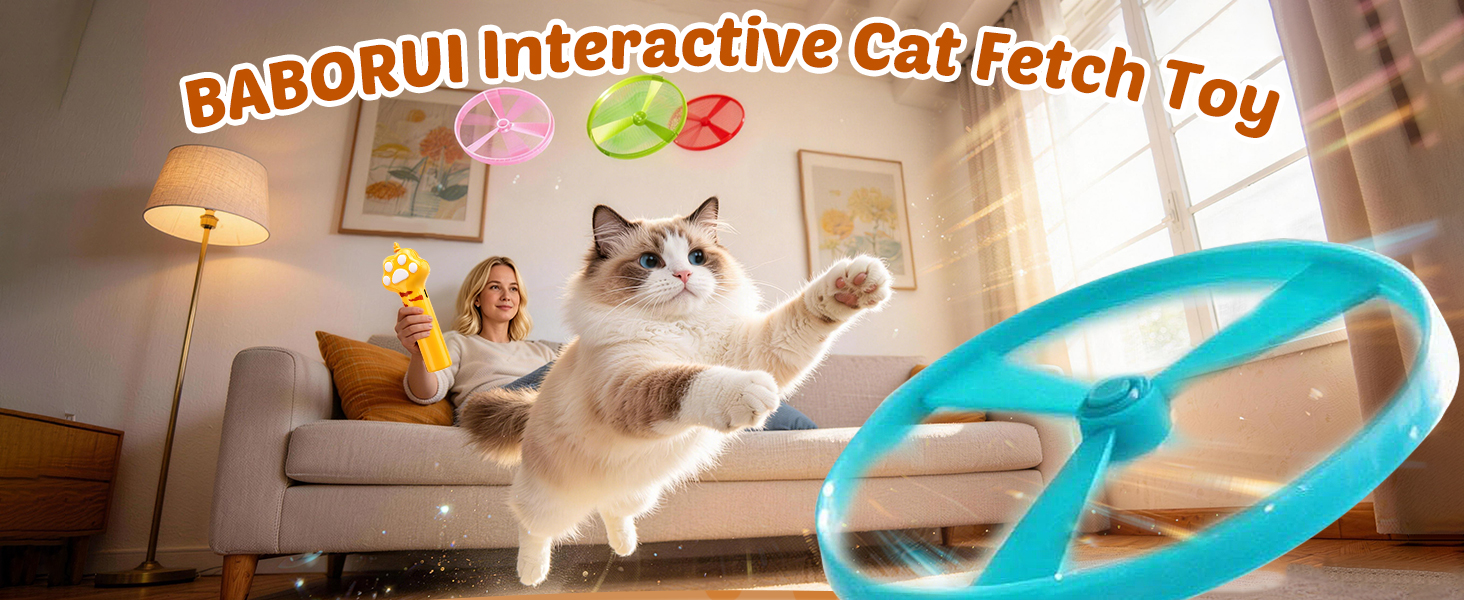 interactive cat fetch toy