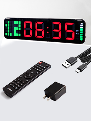 workout timer clock with remote