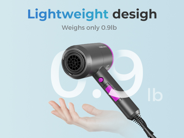 hair dryer high speed lightweight
