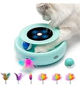 ORSDA Cat Toys 2-in-1 Interactive Cat Toys for Indoor Cats, Automatic Cat Toy Balls, Mice Toys Am...