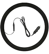 ZJchao Auto Heated Steering Wheel Cover, 90 S Quickly Heating to 100-120? Universal Size for Most...