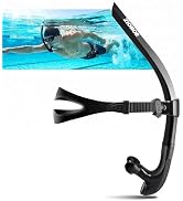 ZIONOR Swim Snorkel for Lap Swimming Adult, Front Snorkel Tube Swimming Training, Comfortable Mou...