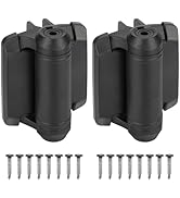 HILLMASTER Heavy Duty Self Closing Gate Hinges with Safety Cap,Pool Gate Hinges with Alignment Le...
