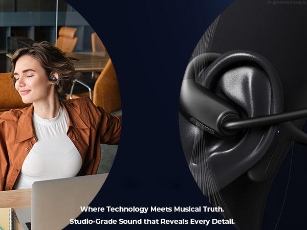 Hi-Fi Sound Quality – Feel the Music, Bone Air Conduction Technology