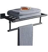 Alise 16 Inch Towel Racks for Bathroom, Towel Rack Wall Mounted with Tower Bars, SUS 304 Stainles...