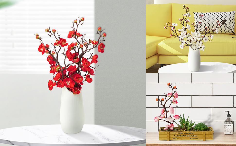 Silk Plum Blossom Flower