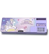 Pop Up Multifunction Pencil Case for Boys and Girls with Calculator, Sharpener, Cute School Suppl...