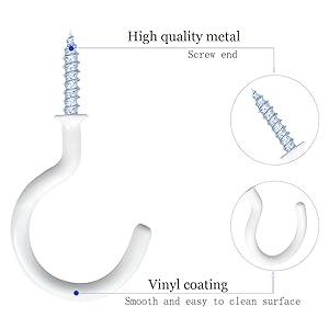 Vinyl Coated Ceiling Hooks
