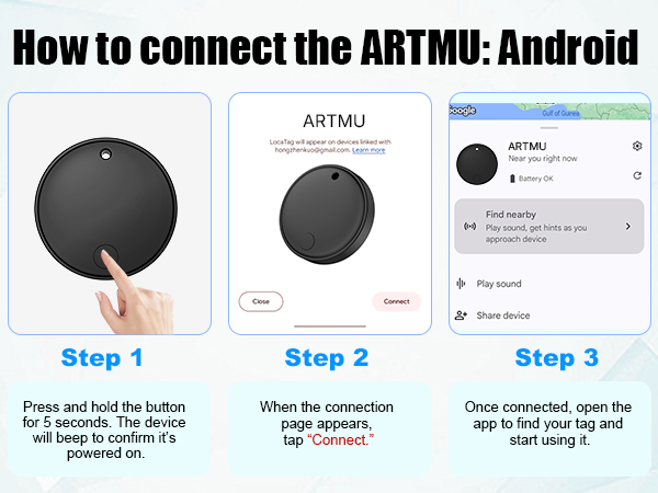 Air Tracker Smart Tags Android & iOS-4 Packs