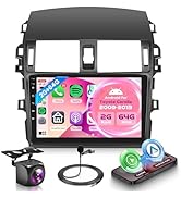 2G+64G Car Radio for Toyota Corolla 2009-2013 with Wireless CarPlay Android Auto, 9 Inch Touchscr...