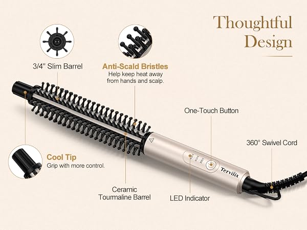 small curling brush