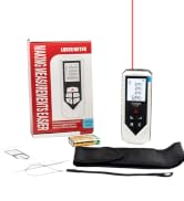 Laser Distance Meter Digital Laser Measuring Tool with LCD Backlit Display, Pythagorean Mode, Are...
