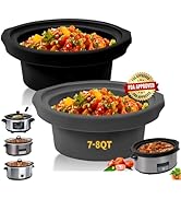 Maywe Tanso Slow Cooker Liners fit Crock Pot 7-8 QT,2PCS Crock Pot Liners For 7-8 Quart Oval or R...