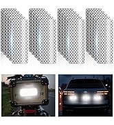 PHIXBEAR 20 Pcs Super Reflection Reflective Stickers Made of 3M DG3, Safety Reflective Tape for C...