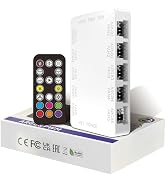 Oddtone ARGB and PWM Fan Hub Controller, 10-Port Chassis Fan Hub with Controller, SATA Power Conn...