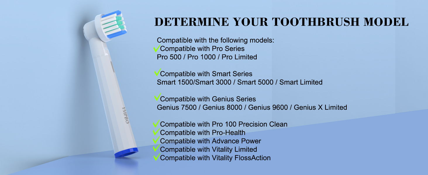 Replacement Heads Compatible with Oral B Braun Electric Toothbrush