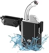 Dual Arc USB Rechargeable Electric Camp Lighter with Retractable Flexible Long Neck Waterproof Wi...