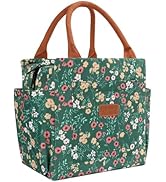 Joymee Lunch Bag Women Insulated Lunch Box Cute Corduroy Reusable Leakproof Large Capacity Lunch ...
