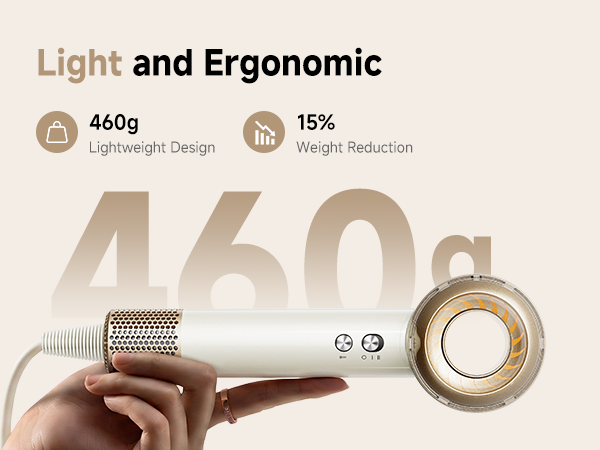 460g lightweight hair dryer