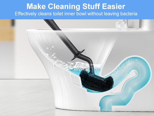 Toilet brush and holder set