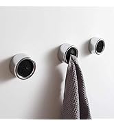 KAIYING Kitchen Towel Hooks Round Self Adhesive Dish Towel Holder Wall Mount Hand Towel Hook Tea ...