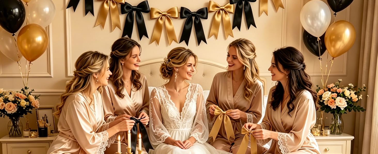 gold bow ornaments