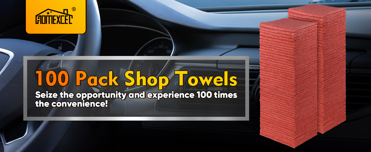 Red Shop Towels