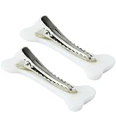 2Pcs White Dog Bone Hair Clips Hairpins Barrette,Punk Personality Women Lovely Hair Band Decorati...