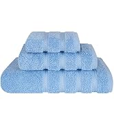 American Soft Linen 3 Piece Towel Sets, 1 Bath Towel 1 Hand Towel 1 Washcloth, 100% Turkish Cotto...