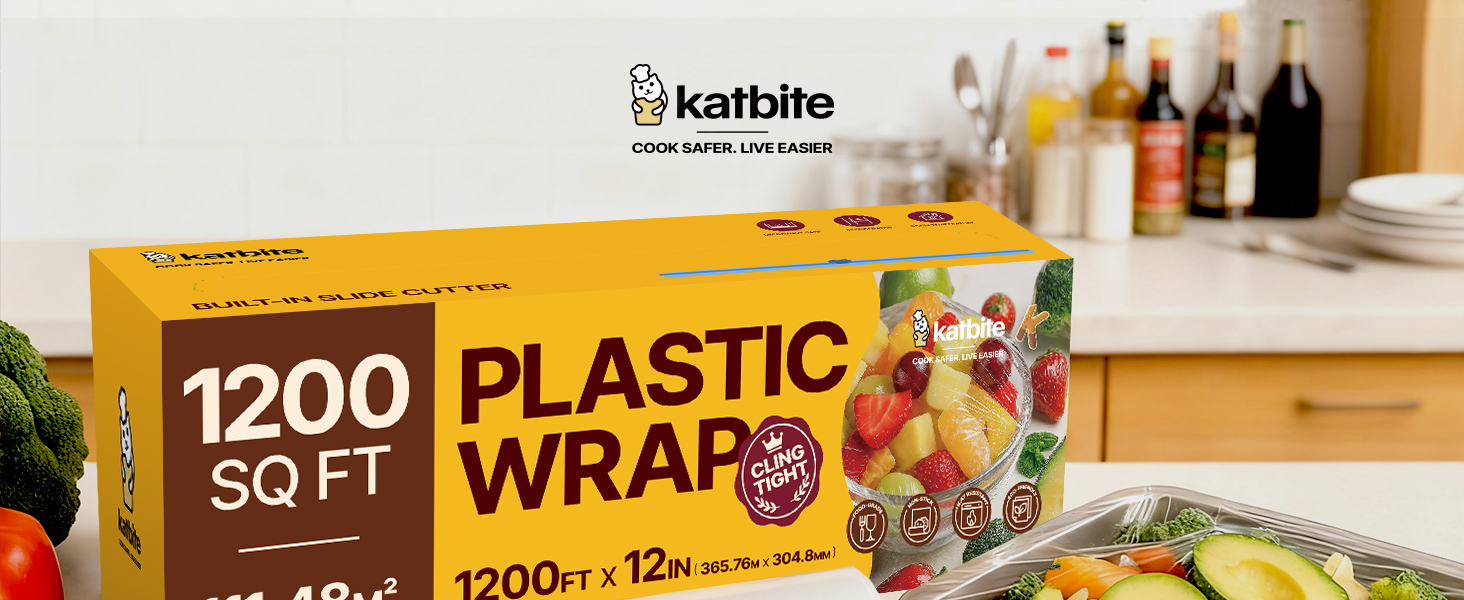 Plastic Wrap with Slide Cutter