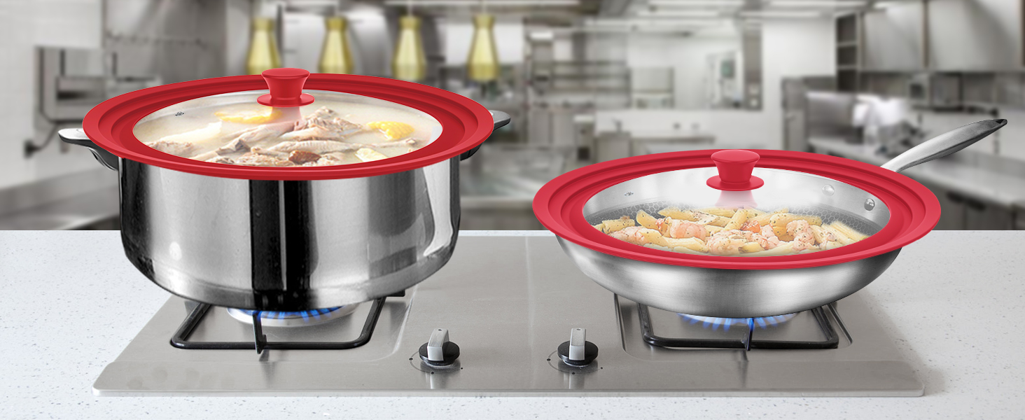 Silicone pot lid