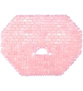 ideayard Jade Mask, Rose Quartz Face Cold Mask for Headache Relief Mask, Weight Compress Mask Cov...