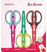 SLEMOON 5.5" Kids Scissors 3-Pack