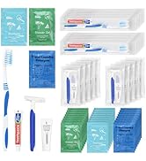 skourvut Bulk Hygiene Kits Travel Size Toiletries,Homeless Kit for Homeless,Toiletry Kits Homeles...
