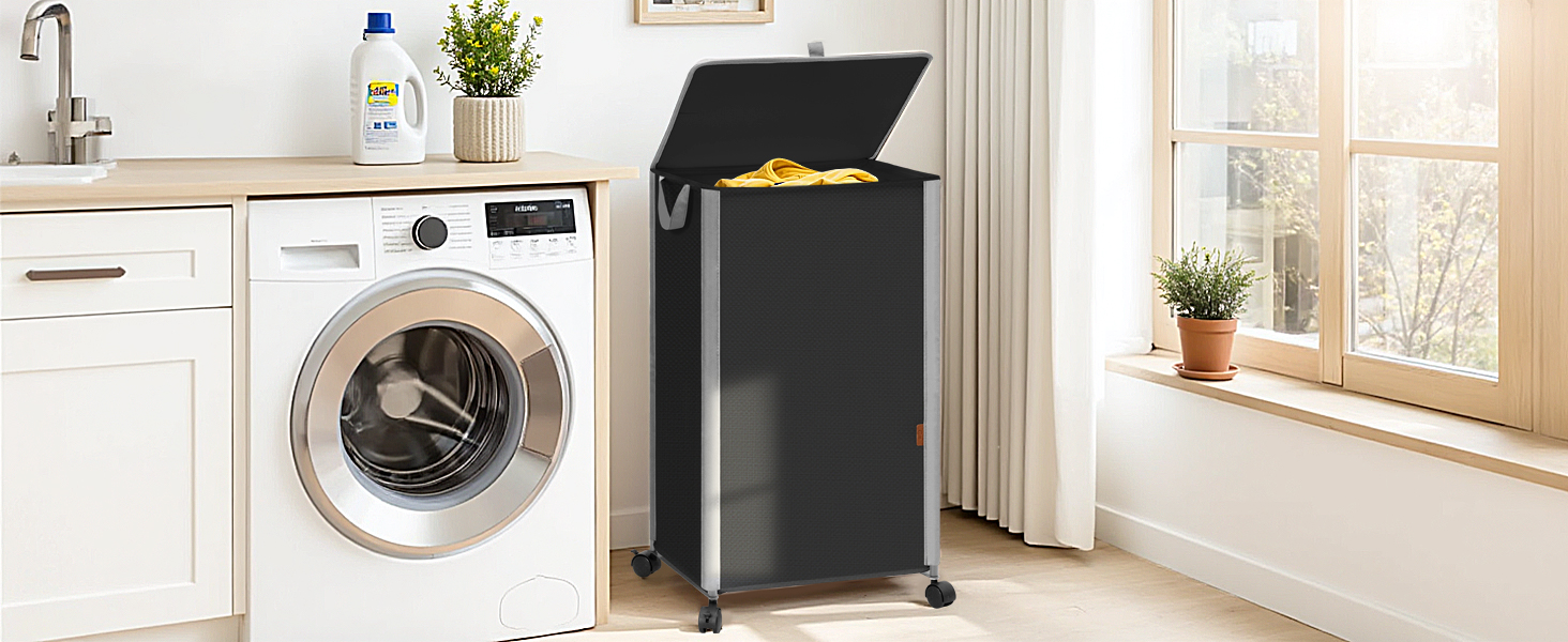 laundry basket with wheels