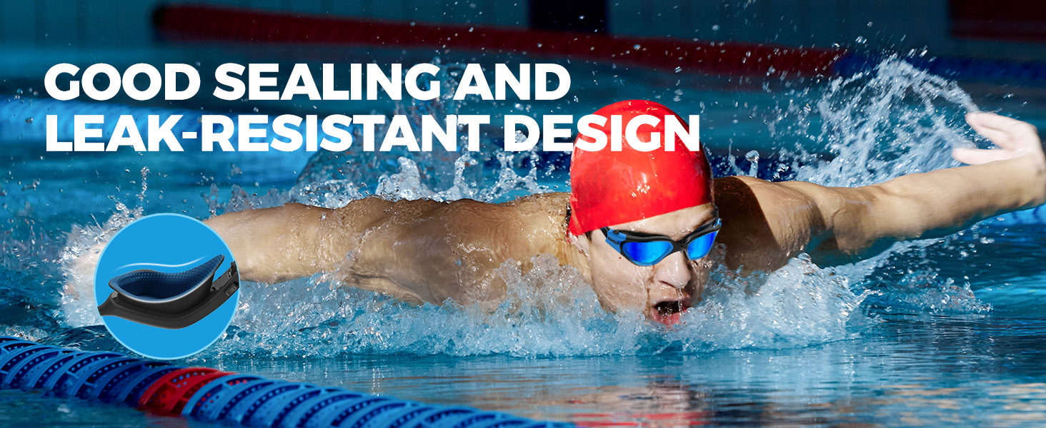 Polarized swim goggles