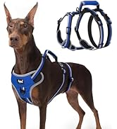 PUPTECK Escape Proof Dog Harness with Padded Handle, No Pull Pet Vest Harness Durable Reflective ...