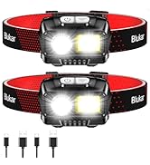 Blukar LED Headlamp Rechargeable,2000L High Lumen Super Bright Dimmable Headlight Flashlight with...