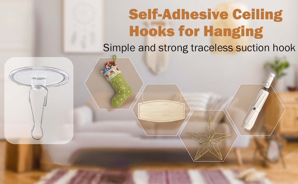 self adheisive ceiling hook for hanging
